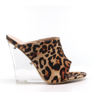 clear lucite wedge heels