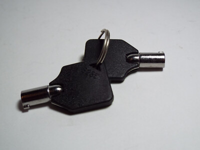 Lot of 2 E235 Barrel Tubular Locking Switch Keys - For PC Case & other