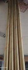 12mm diameter Mokume Gane Copper rod, 12" length, three alloy, twisted pattern
