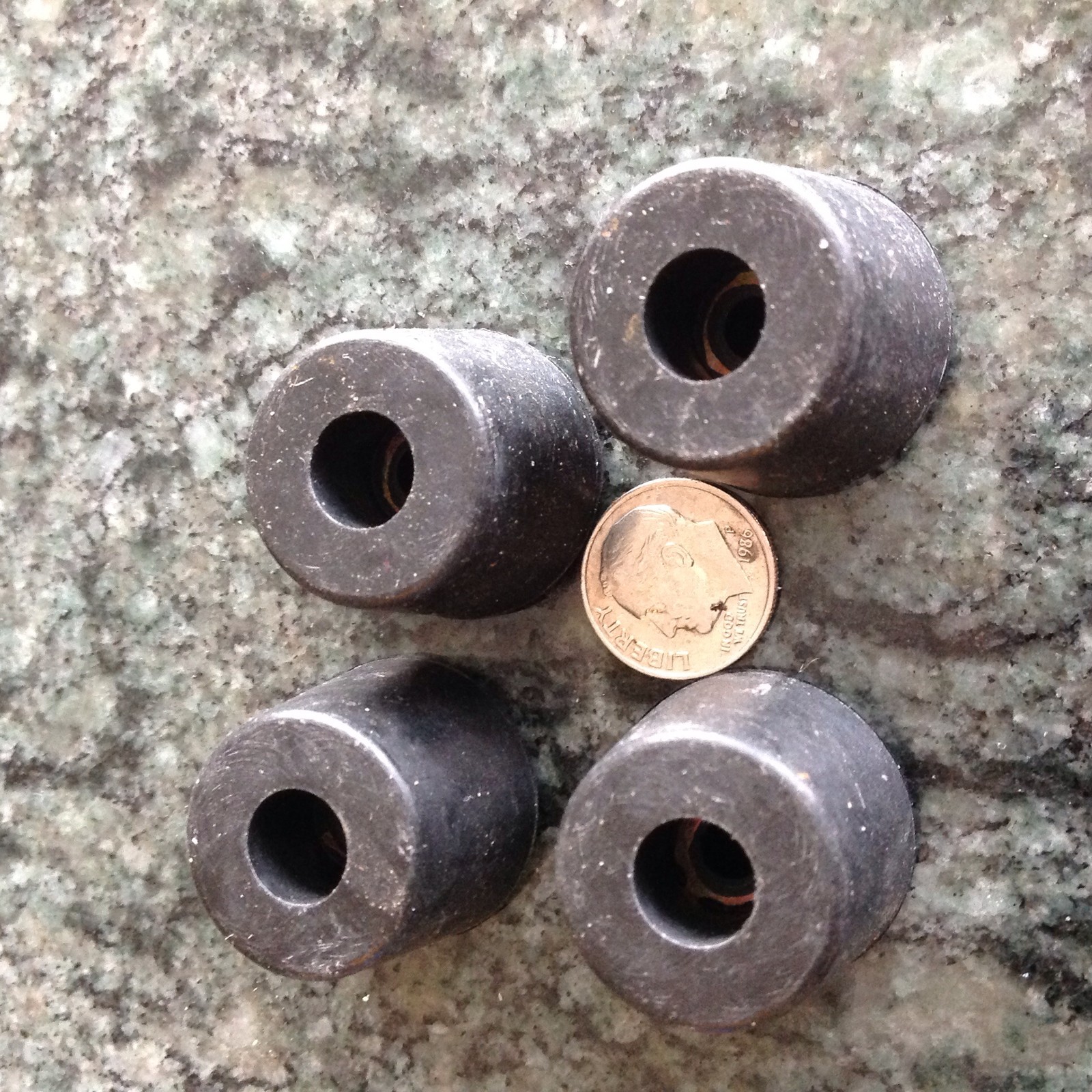 Set Of 4 Rubber Window Bumpers With Screws For M1113/M1114 HMMWV Armored Doors - AMG Brand