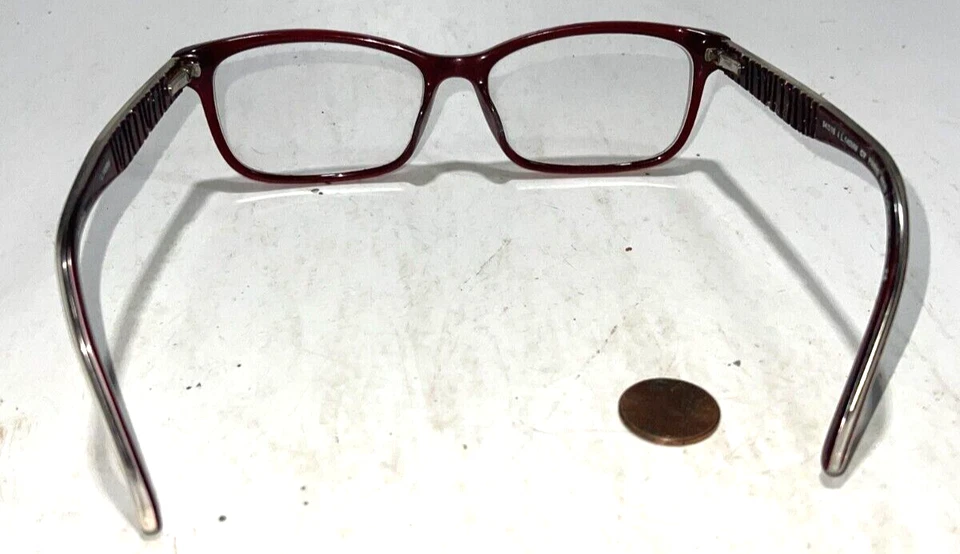 Ellen Tracy Women Eyeglasses Paris Red Glasses 54⬜15 140mm Frame - Image 4 of 4