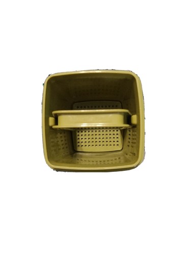 TUPPERWARE … Vintage 3 Piece Pickle Keeper 1330-7 … Olive Green - Picture 7 of 7