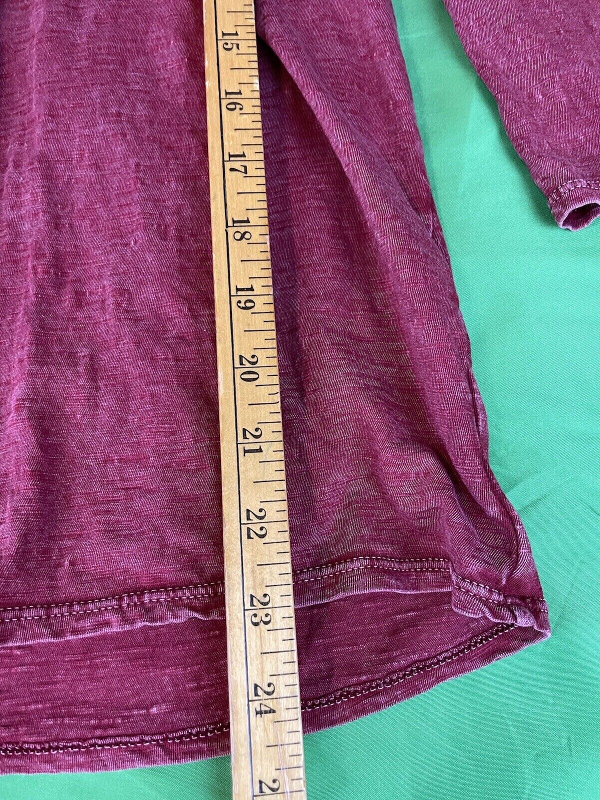 Lucky Brand Boho Style Pullover Top Burgundy Size… - image 3