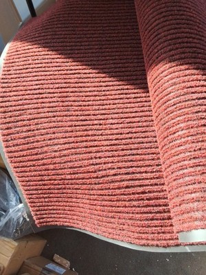 Notrax 109 Brush Step Carpeted Entrance Mat for Home, Office, 3' X 6'  Red