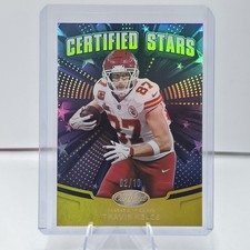 2025 Panini Certified - Travis Kelce #CST-TKE Certified Stars Mirror Gold 2/10