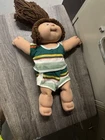 Cabbage Patch Kids 16 in Soft Body Girl Doll Brown Eyes Outfit Signed 1982
