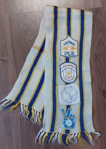 Rare football scarf vintage Leeds United 1970s, old soccer scarves - Picture 3 of 13