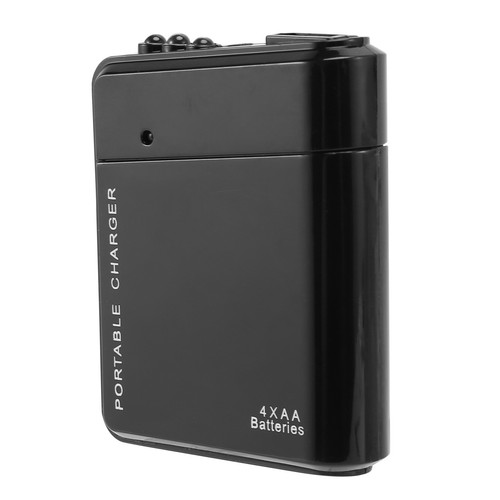 Noir 4X Batterie AA Portable Urgence USB pour Téléphone Portable G1K86538 - Photo 2 sur 8