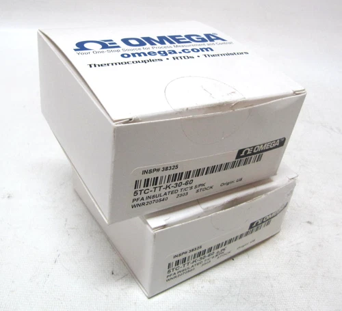 (LOT OF 9, NEW) Omega Type K PFA Insulated Thermocouple 30AWG 60" 5TC-TT-K-30-60