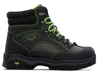 Lugz x Psychworld Ridgeline Black Chukka Work Bike Boots Faux