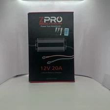 AUTHENTIC ZPRO 12v 20A Marine Lithium Battery Charger Onboard Boat Waterproof.