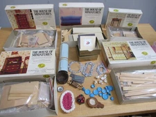 Vintage The House of Miniatures Doll House Furniture & Accessories Lot