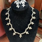 SCARCE Sarah Coventry World’s Fair 1964 Crystal Necklace And Earrings Set — photo 1