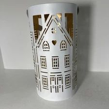 Melrose  PUNCHED TIN CANDLE LANTERN PRIMITIVE PAUL REVERE STYLE 13” New