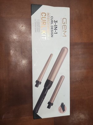GEM 3-in-1 Curling Wand Set