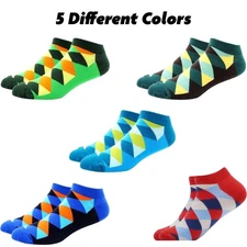 Colorful Argyle Ankle Socks (Adult Large) from the Sock Panda