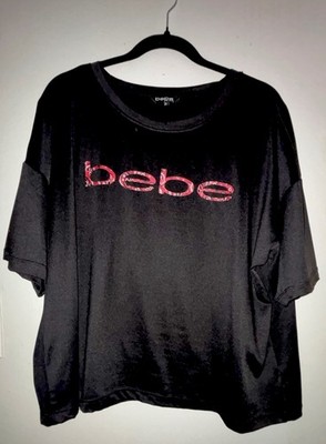 BEBE BLACK ATHLETIC TOP SIZE 2X SUPER SOFT AND COMFY
