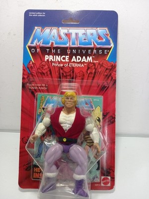 Figura Prince Adam Masters Of The Universe Año 2.001  Conmemorative Motu Mattel