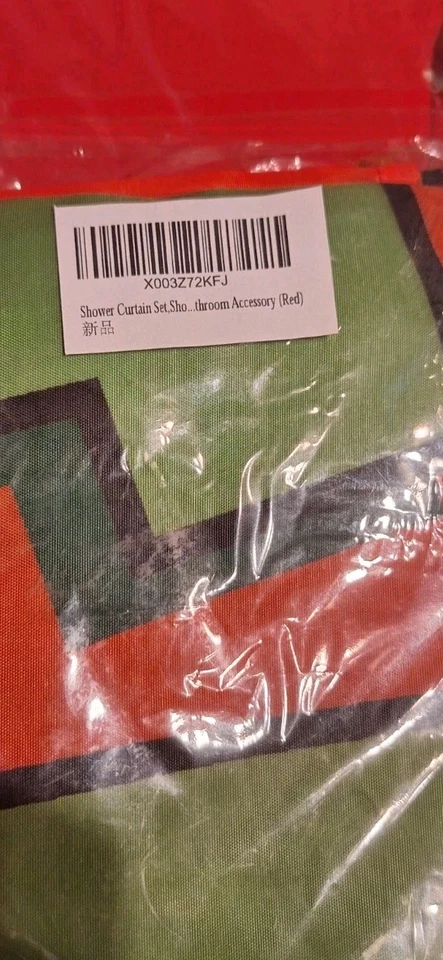 Juego de Cortinas de Ducha Navidad Grinch con Ganchos Nuevo en Paquete Original Lindo Color Foto 2 de 4