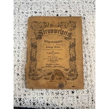 Rare Antique Der Struwwelpeter German Childrens Book, 1900s era, Color pages