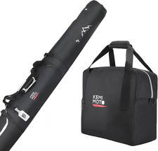 Ski Bag and Boot Bag Combo, Snowboard Bag Padded Ski Bags for Air Travel, Snow S