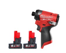 Image of Milwaukee M12FID2-0 KIT10 12V Fuel Hex Impact Driver With 2 x 6.0Ah Batteries