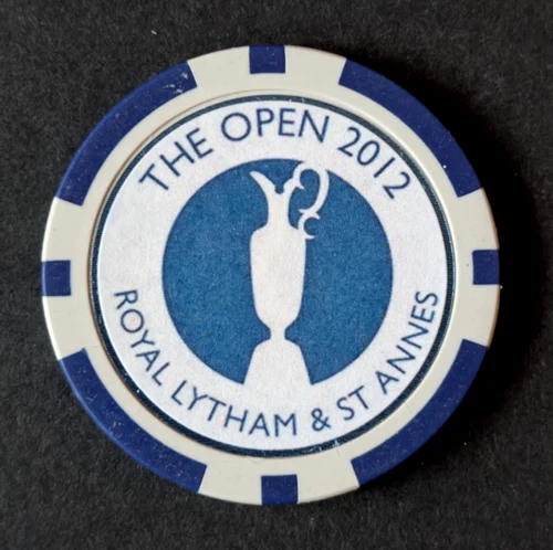 2012 BRITISH OPEN - Golf ball marker - Poker - Royal Lytham & St Annes