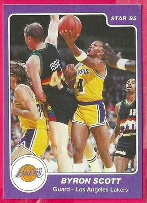 1985 Star '85 Byron Scott 1984-85  Card #181 Los Angeles Lakers  Read
