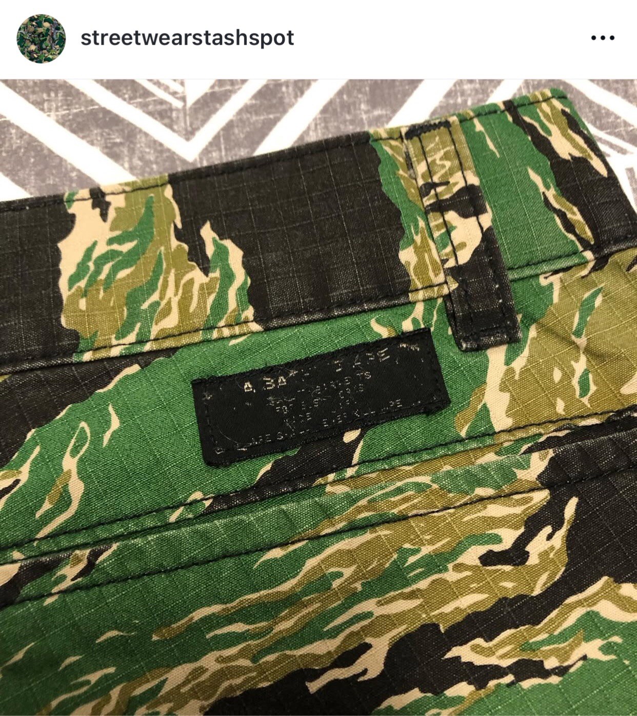 A Bathing Ape Bape Tiger Camo Shorts Size Small thumbnail 3