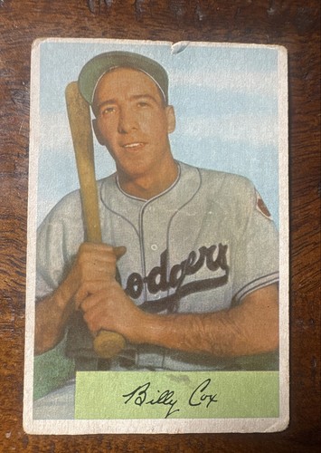 Billy Cox [.972/ .960 Field Avg.] #26 1954 Bowman card