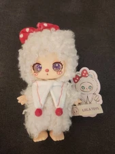 Liila's Lucky Cat V3 Authentic Plush Pendant White Curly Snow Milk NO BOX Kawaii