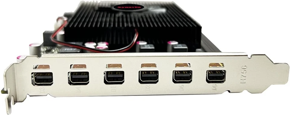 Radeon R7 350 2GB Video Card GPU 6 Mini-DisplayPort to VGA HDMI 6 DISPLAY! - Image 3 of 4