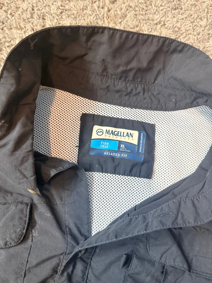 Magellan Men's Size XL, Relaxed Short Sleeve Vented Button Up Fishing Shirts! - Image 2 of 4