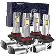  2025 Upgrade 9005/HB3 9006/HB4 Bulbs Combo, 50000LM Ultra Brighter 6500K