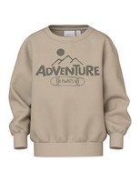 IT Jungen Sweatshirt Nmmbalas Ls Nreg, Humus, 98 Cm, Kinderbekleidung
