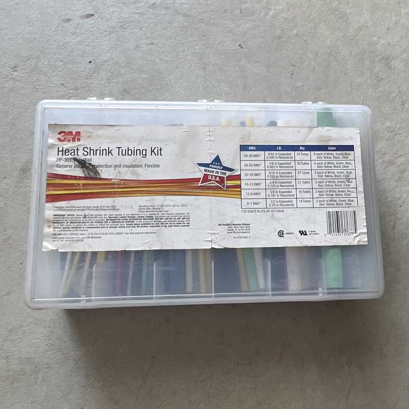 3M Heat Shrink Tubing Kit - Electrical Supplies - Wiring Supplies