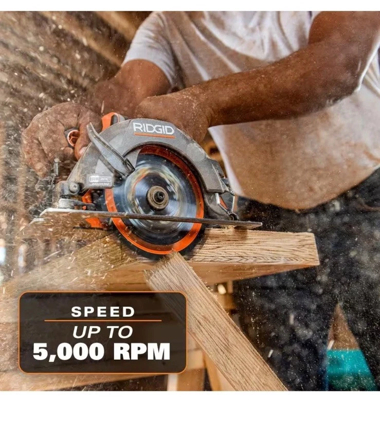 RIDGID 18V SubCompact Brushless Cordless 6 1/2" Circular Saw (Tool Only) - Image 3 of 4
