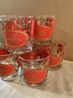 Vintage Jeanette Glass Low Ball Glasses With Recipes- Set Of 8 — photo 3