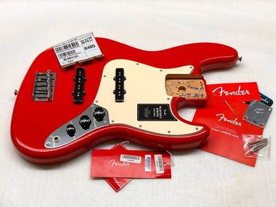 ALNICO V Genuine MIM Fender PLAYER II Jazz J Bass LOADED ALDER BODY Red Guitar