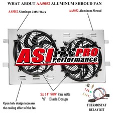 34 Aluminum Radiator Shroudfan For Chevy Silverado 1500 2500 Tahoe Gmc Yukon 34 Aluminum Radiator Shroudfan For Chevy Silverado 1500 2500 Tahoe Gmc Yukon
