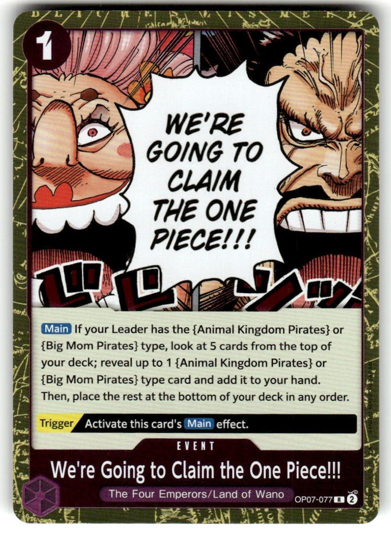 We're Going to Claim the One Piece!!! OP07-077 500 Years in the Future Foil