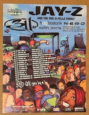 Jay-Z / 311 / N.E.R.D. / Hoobastank... RARE promo tour window cling '03