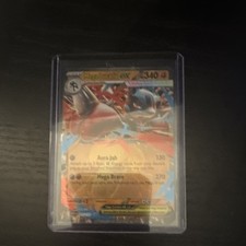 Pokémon Mega Lucario EX Full Art Holo Double Rare 340 HP Me01 Card 077/132 EX