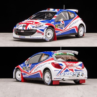 Sunstar 1:18 Peugeot 207 S2000 WRC2010 No.2 Rally Car Alloy Model