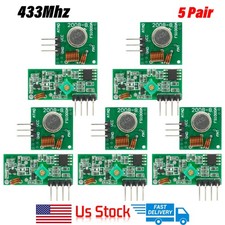 433Mhz Wireless RF Transmitter Module  Receiver Alarm For Arduino DIY 5Pair
