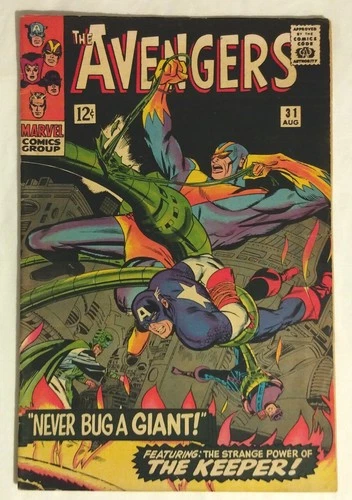 Avengers #31 1966 Vintage Marvel Comic Captain America Hawkeye Scarlet Witch