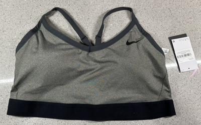 Nike Plus Size Indy Bra BQ0974-091  Carbon Heather/Anthracite/Black Size 1X 