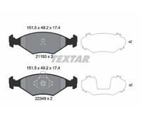 Textar BremsbeläGe Hinterachse FüR Ford Focus, Galaxy, Kuga Ii, Mondeo V, S-Max