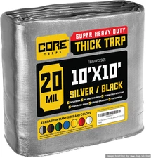 Extreme Heavy Duty 20 Mil Tarp Cover, Waterproof, UV Resistant, Rip and Tear Pro