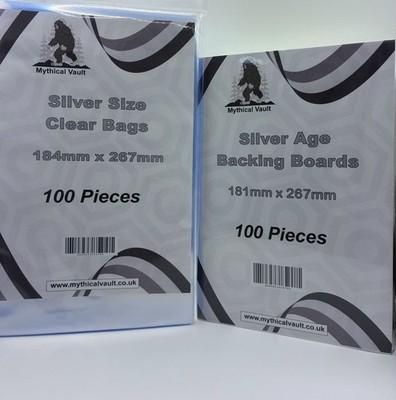 500 Comic Book Bags And Boards Bundle - SILVER AGE (ACID FREE) Multi Buy Saver. 